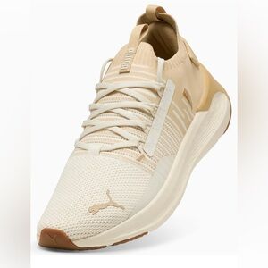 Puma Men’s size 12 Softride Symmetry Fuzion Sneaker, Alpine Snow-Sand Dune-Gum